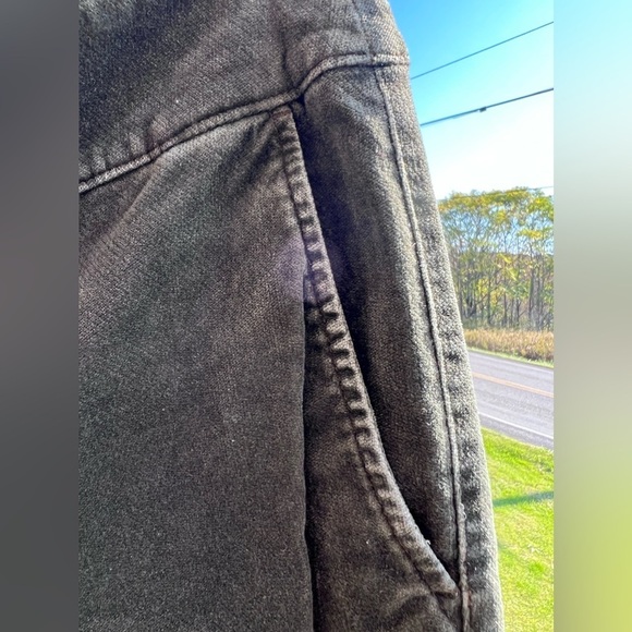 Tommy Jeans Women's size 16 Black/Charcoal Velour High Rise PANTS - Picture 5 of 5